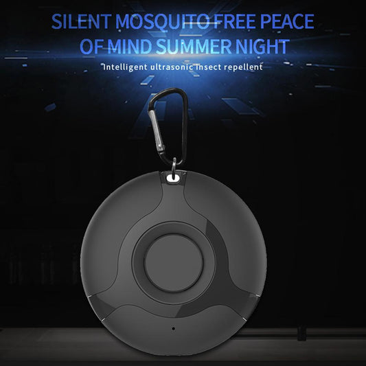 Répulsif de nuisibles ultrasonique rechargeable et portable.
